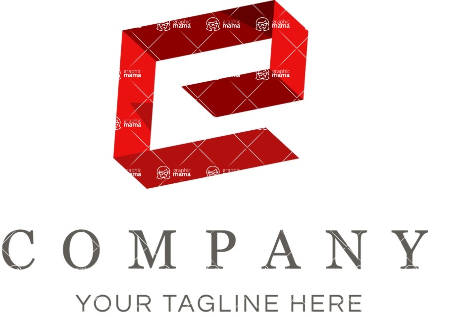Business Logo Templates - vector graphics in a pack from GraphicMama - Vector Isometric Logo Design with Letter E